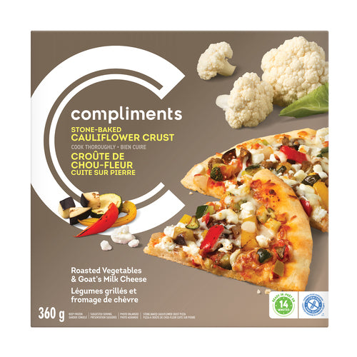 COMPLIMENTS VEGETABLE & GOAT CHEESE PIZZA, 12 X 360 G