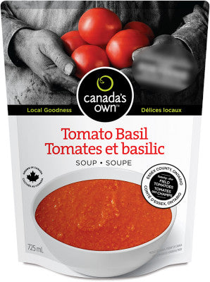 CANADA'S OWN, TOMATO BASIL SOUP, 6 x 725ML