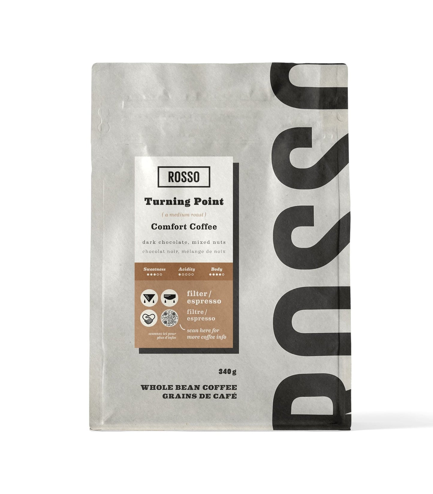 ROSSO COFFEE RO, TURNING POINT - COMFORT COFFEE, 6 x 340G