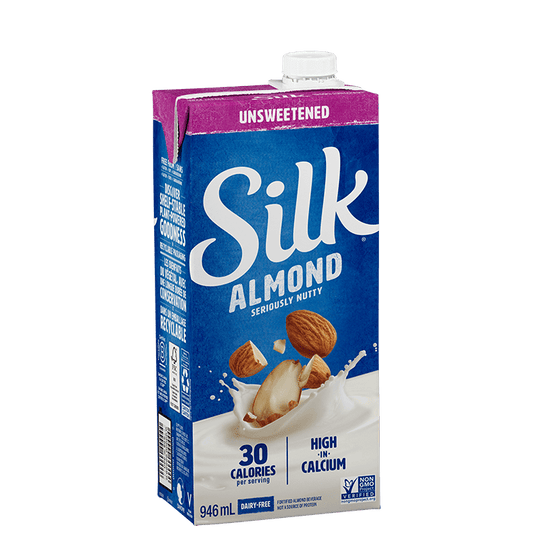 SILK, SILK TRUE ALM UNSWEETENED ORIGINAL, 12 x 946ML