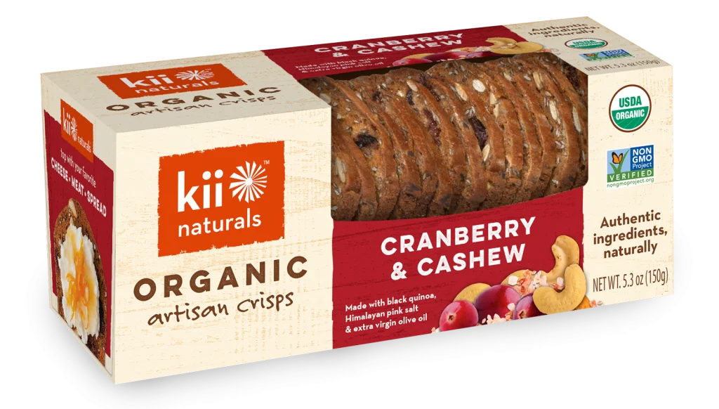 KII NATURALS, CRANBERRY CASHEW W BLACK QUINOA OR CRI, 6 x 150G