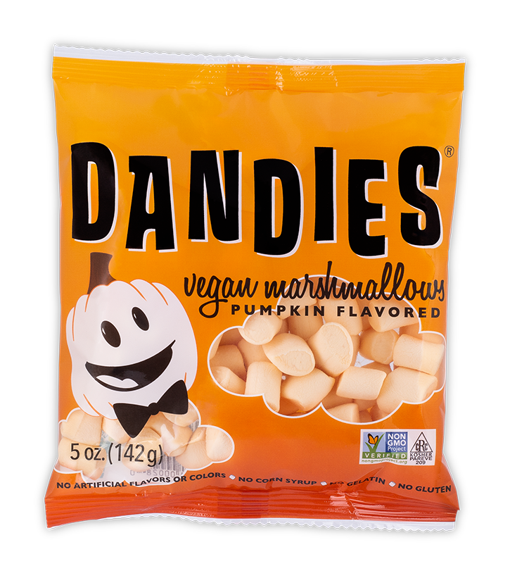 DANDIES MARSHMALLOW, VEGAN MARSHMALLOWS PUMPKIN, 10 x 142G