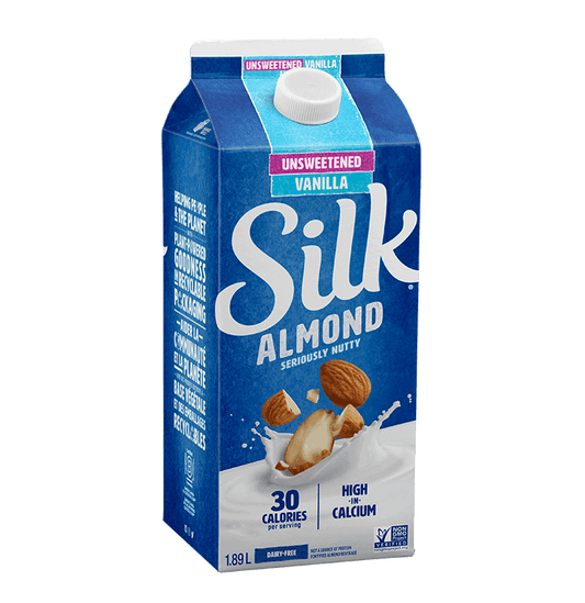 SILK, TRUE ALMOND VANILLA UNSWTND, 6 x 1.89L