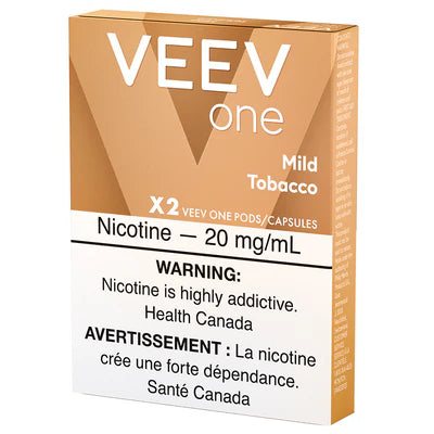 VEEV POD ONE MILD TOBACCO 1.8%, 5 X 2 UN