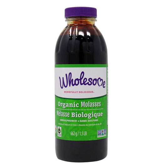 WHOLESOME SWEET, BLACK STRAP MOLASSES OR, 12 x 662 G